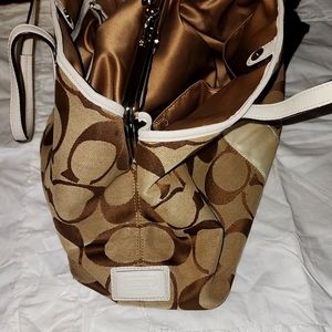 COACHCoach Signature C Stripe Carryall Tote Handbag.